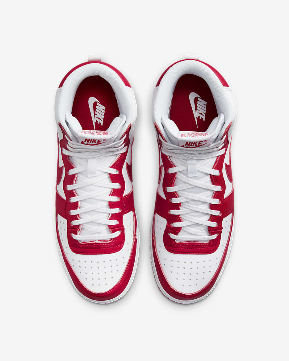 Nike Terminator High Men's Shoes - White/University Red