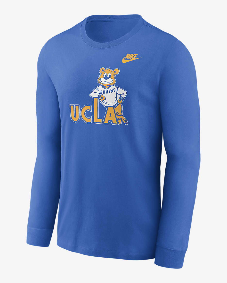 UCLA Bruins Legacy Primary Logo Men's Nike College Long-Sleeve T-Shirt - Signal Blue