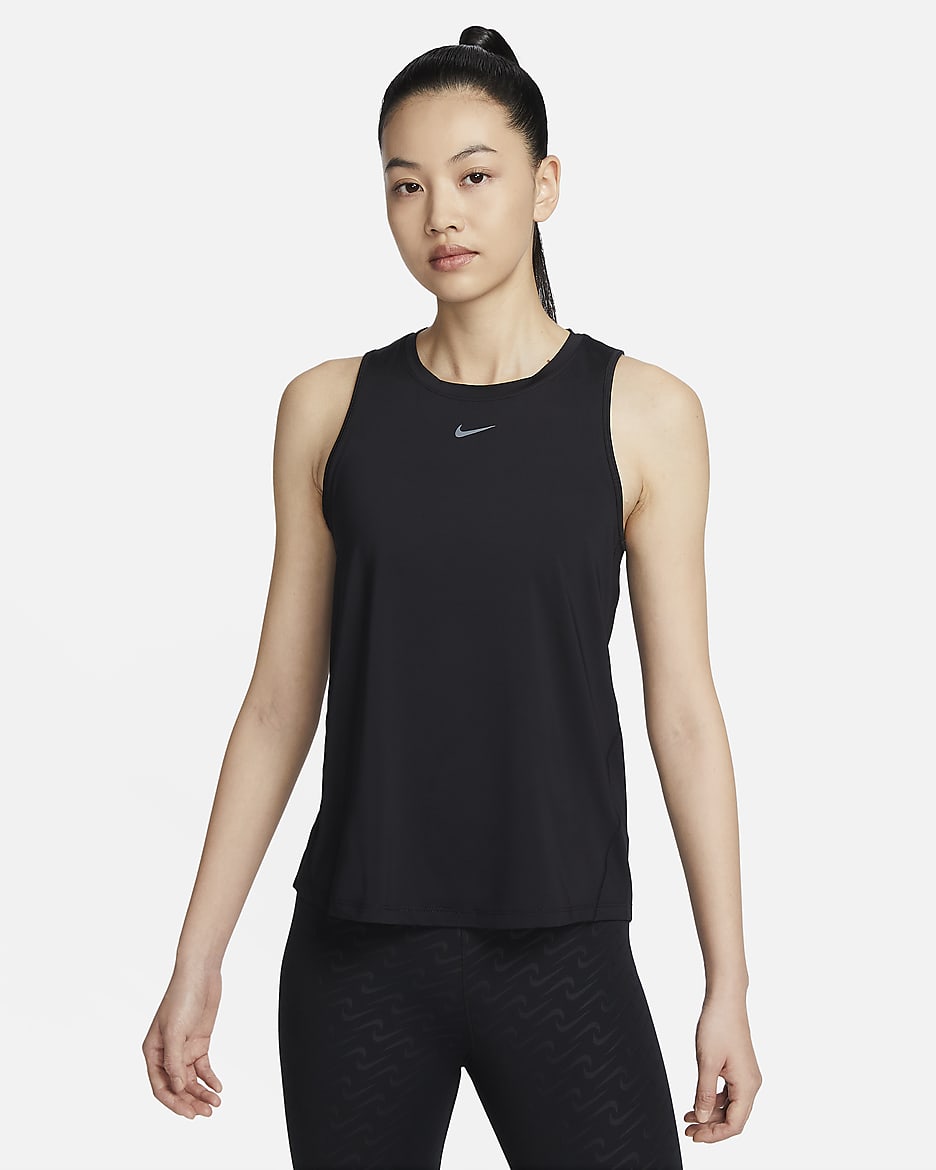 ナイキ ワン クラシック ウィメンズ Dri-FIT タンクトップ - ブラック/ブラック