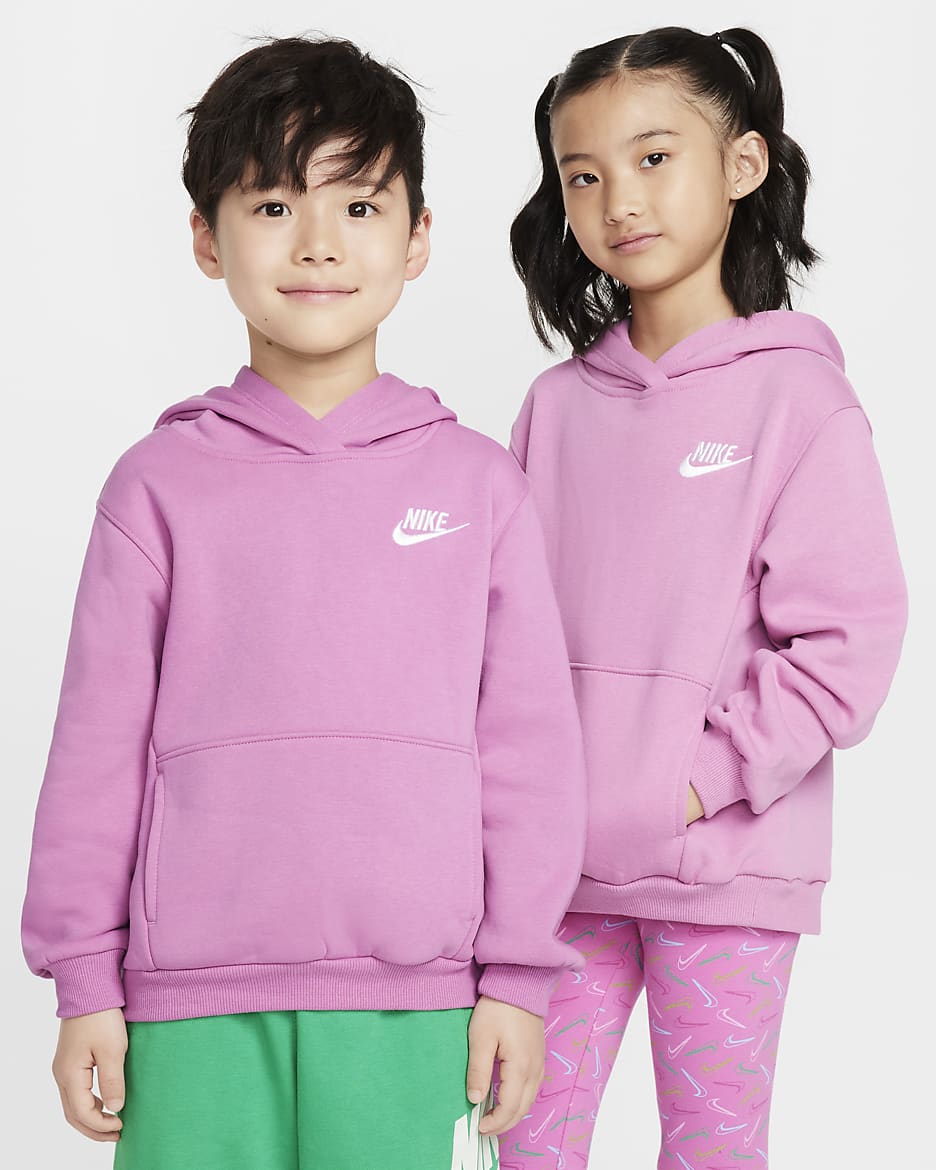 Nike Sportswear Club Little Kids' Fleece Pullover Hoodie - Magic Flamingo