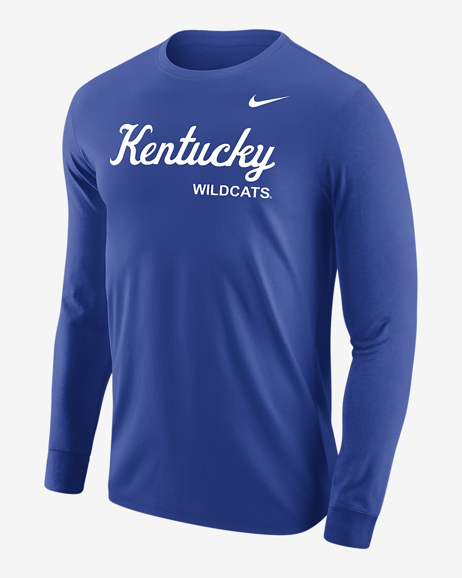 Kentucky Men's Nike College Long-Sleeve T-Shirt - Game Royal