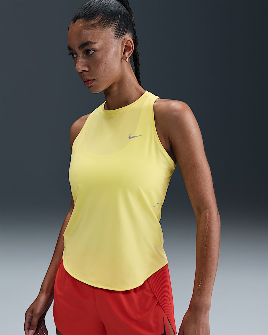 Nike Swift Women's Dri-FIT Running Tank Top - Light Zitron