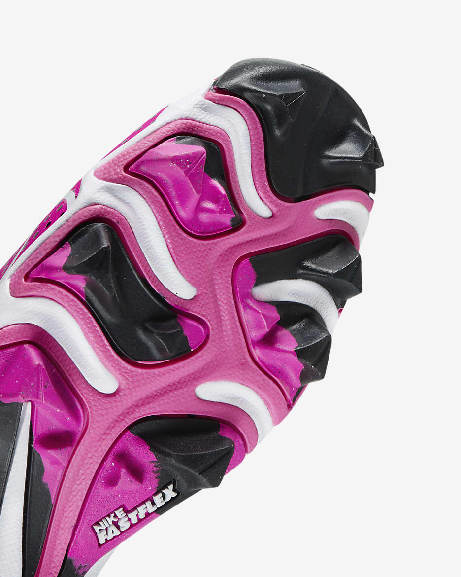 Nike Hyperdiamond 4 Keystone GG Big Kids' Softball Cleats - Black/Fierce Pink/White