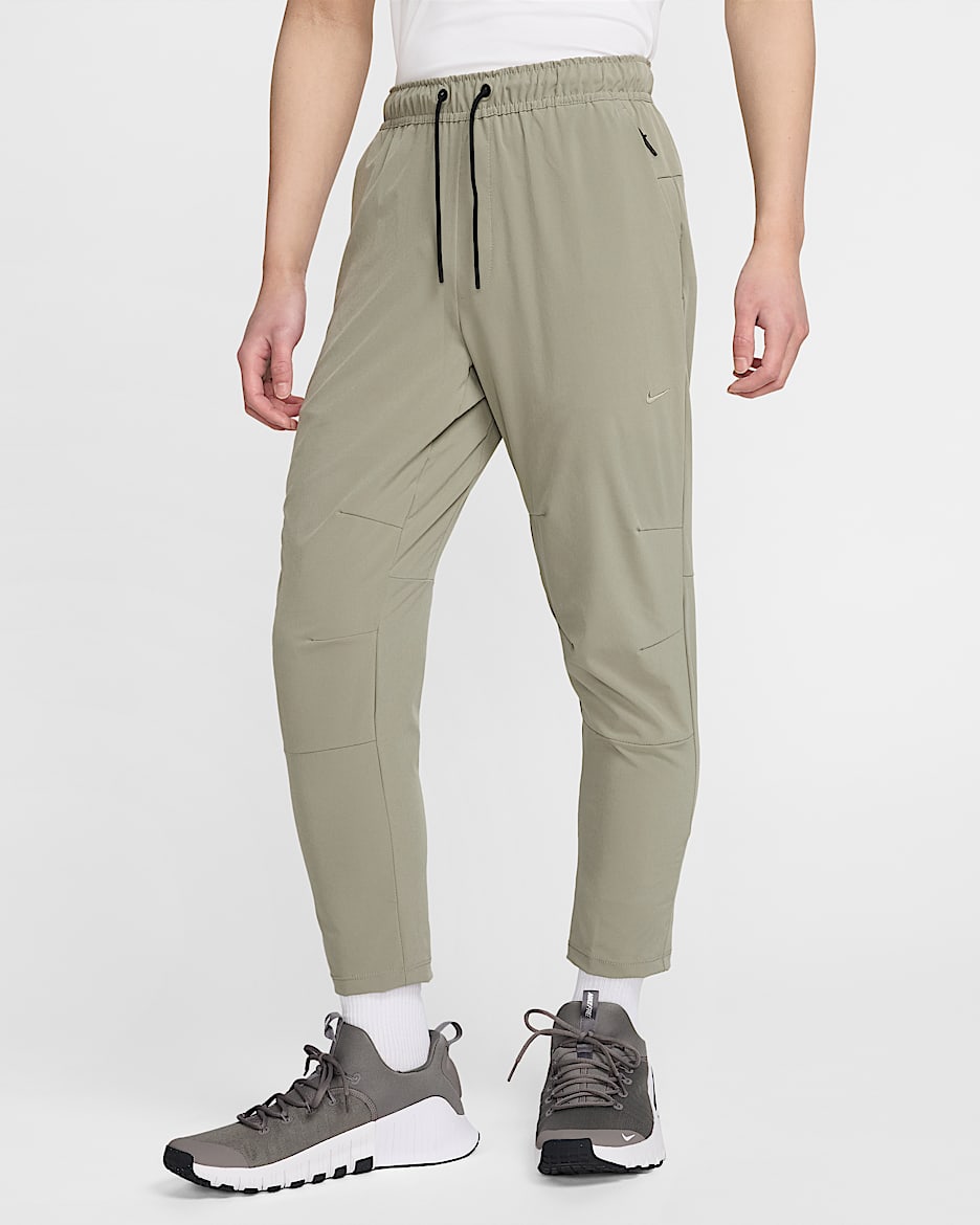 กางเกงขายาวอเนกประสงค์ทรงขาตรงผู้ชาย Dri-FIT Nike Unlimited - Light Army/ดำ/Light Army