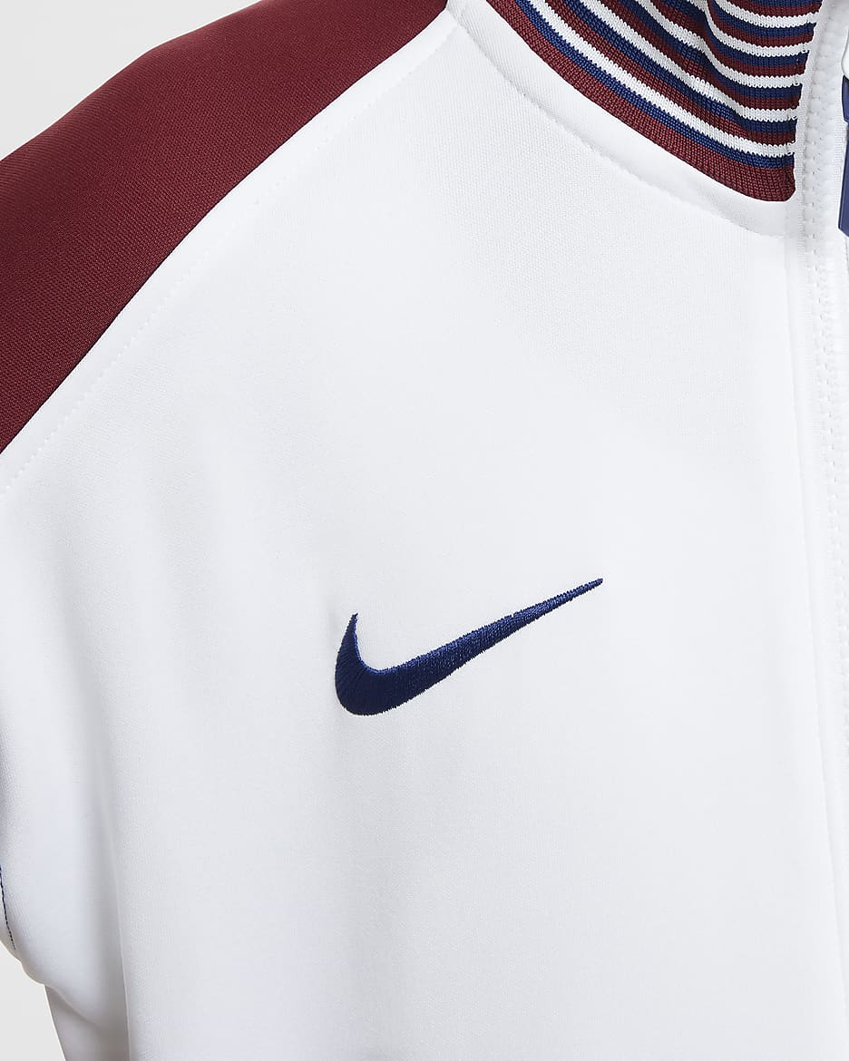 England Academy Pro (hjemmedrakt) Nike Dri-FIT Anthem fotballjakke til store barn - Hvit/Team Red/Blue Void