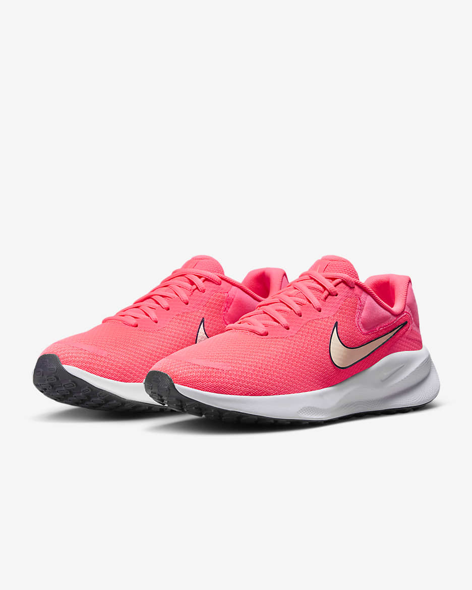 Nike Revolution 7 Women's Road Running Shoes - Hot Punch/Dark Raisin/Crimson Tint