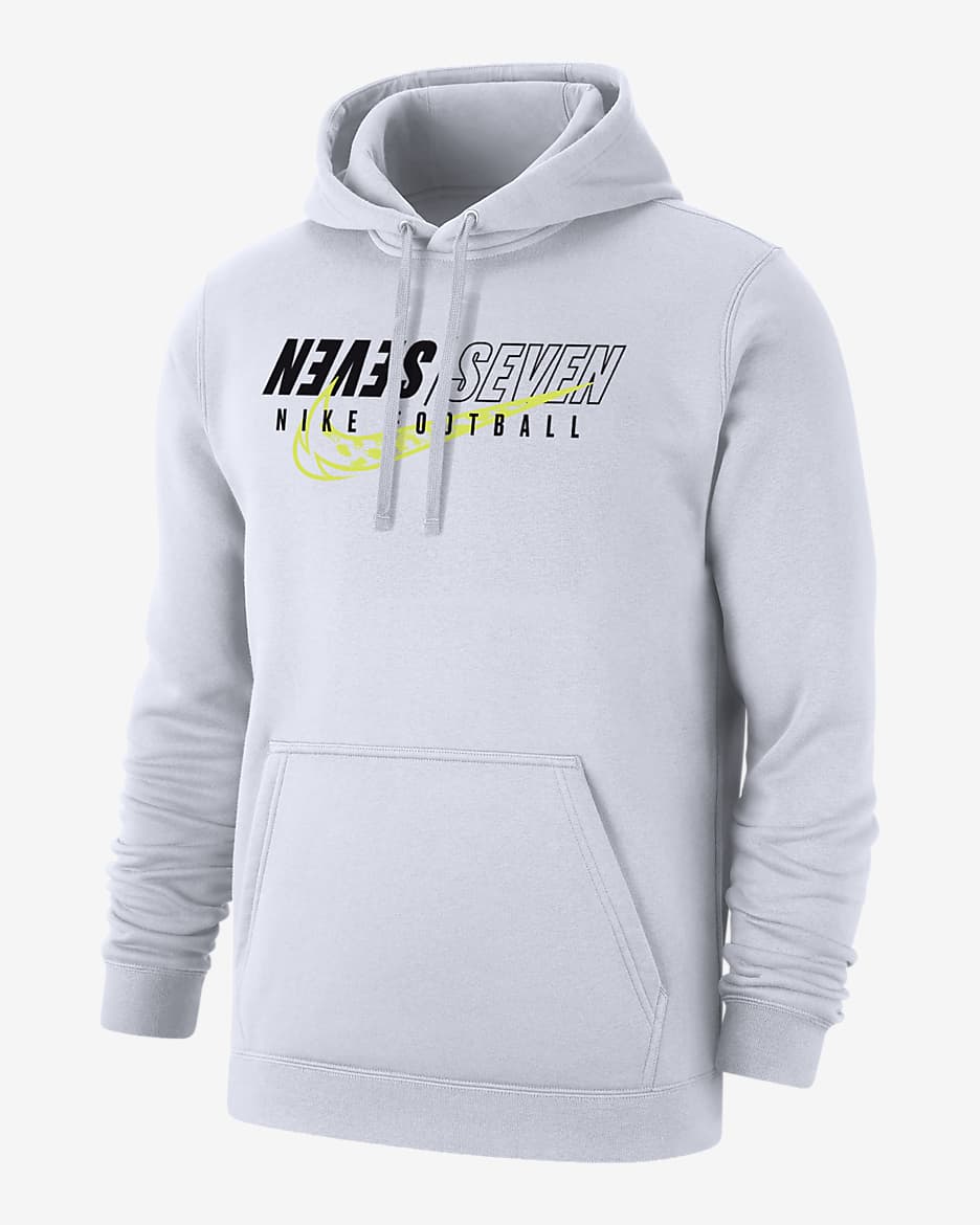 7-on-7 Football Men's Nike Pullover Hoodie - White