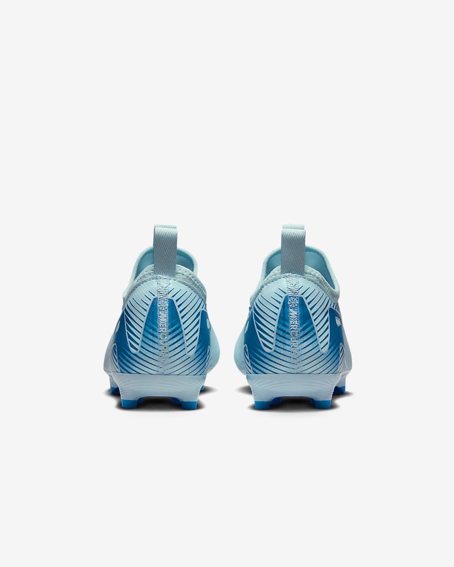 รองเท้าสตั๊ดฟุตบอลไม่หุ้มข้อเด็กเล็ก/เด็กโต MG Nike Jr. Mercurial Vapor 16 Academy - Glacier Blue/Blue Orbit