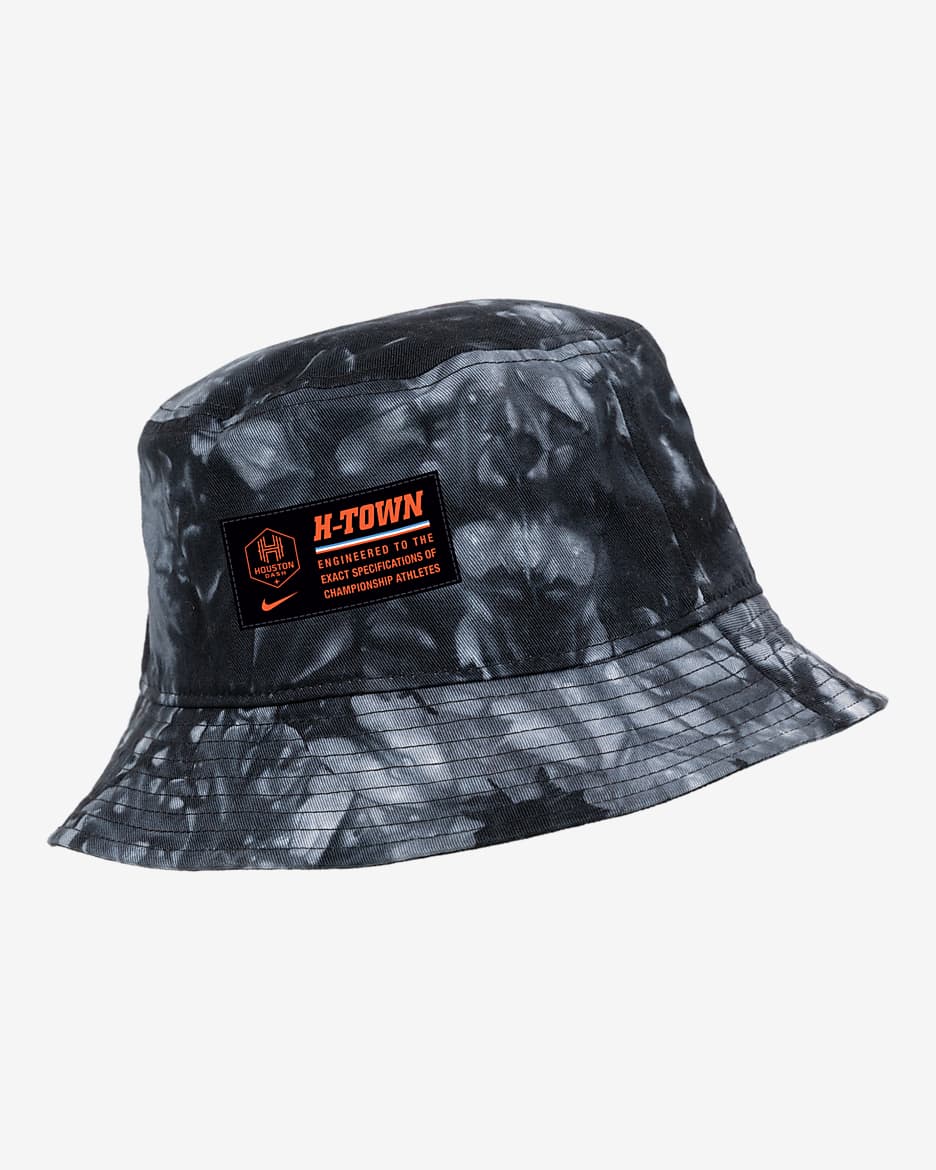 Houston Dash Nike NWSL Tie-Dye Bucket Hat - Black