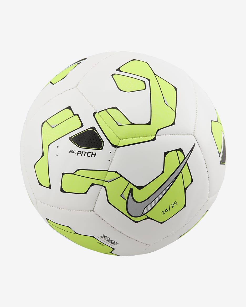 Nike Pitch Football - White/Volt/Metallic Silver