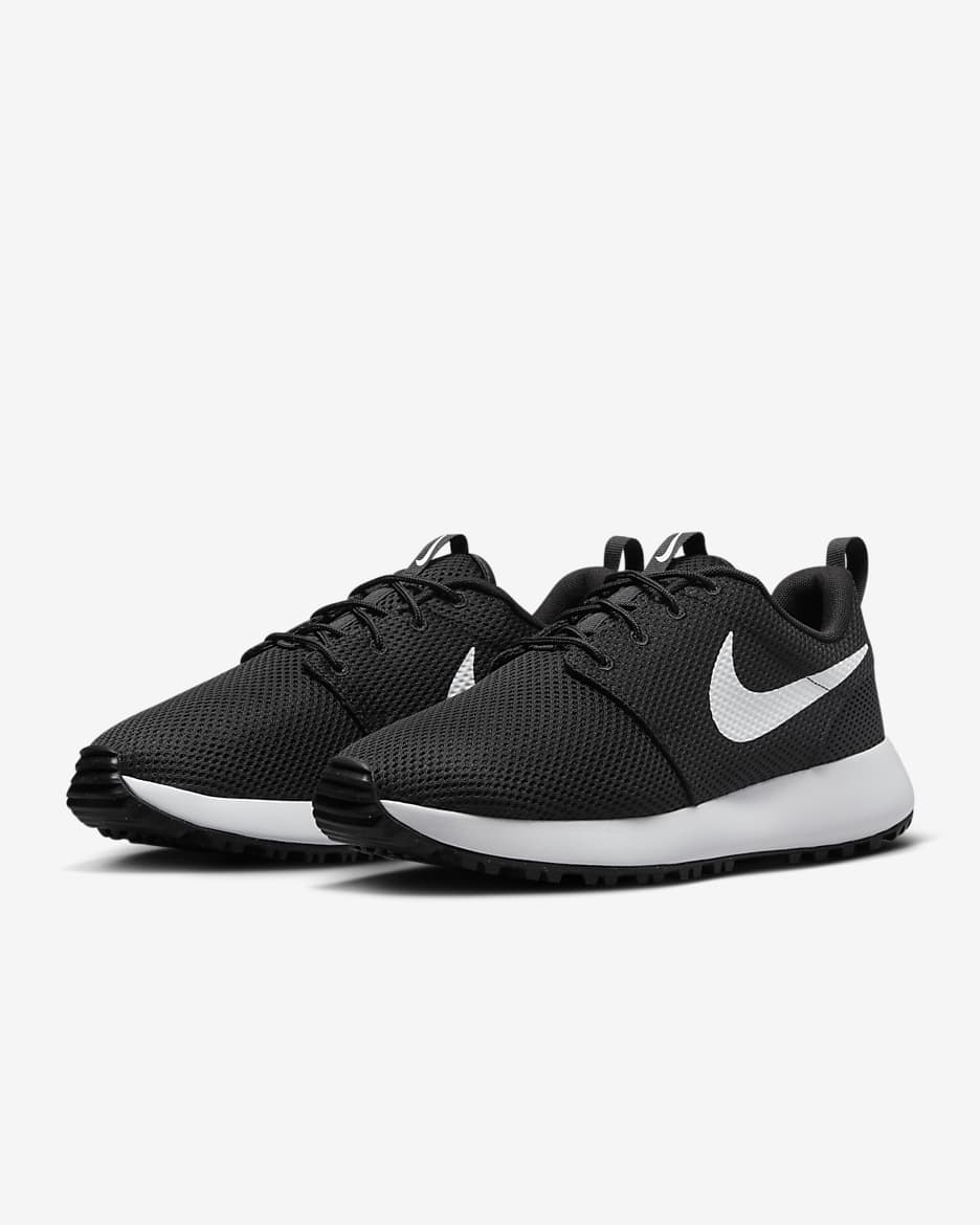 Roshe G Next Nature Men's Golf Shoes - Black/White