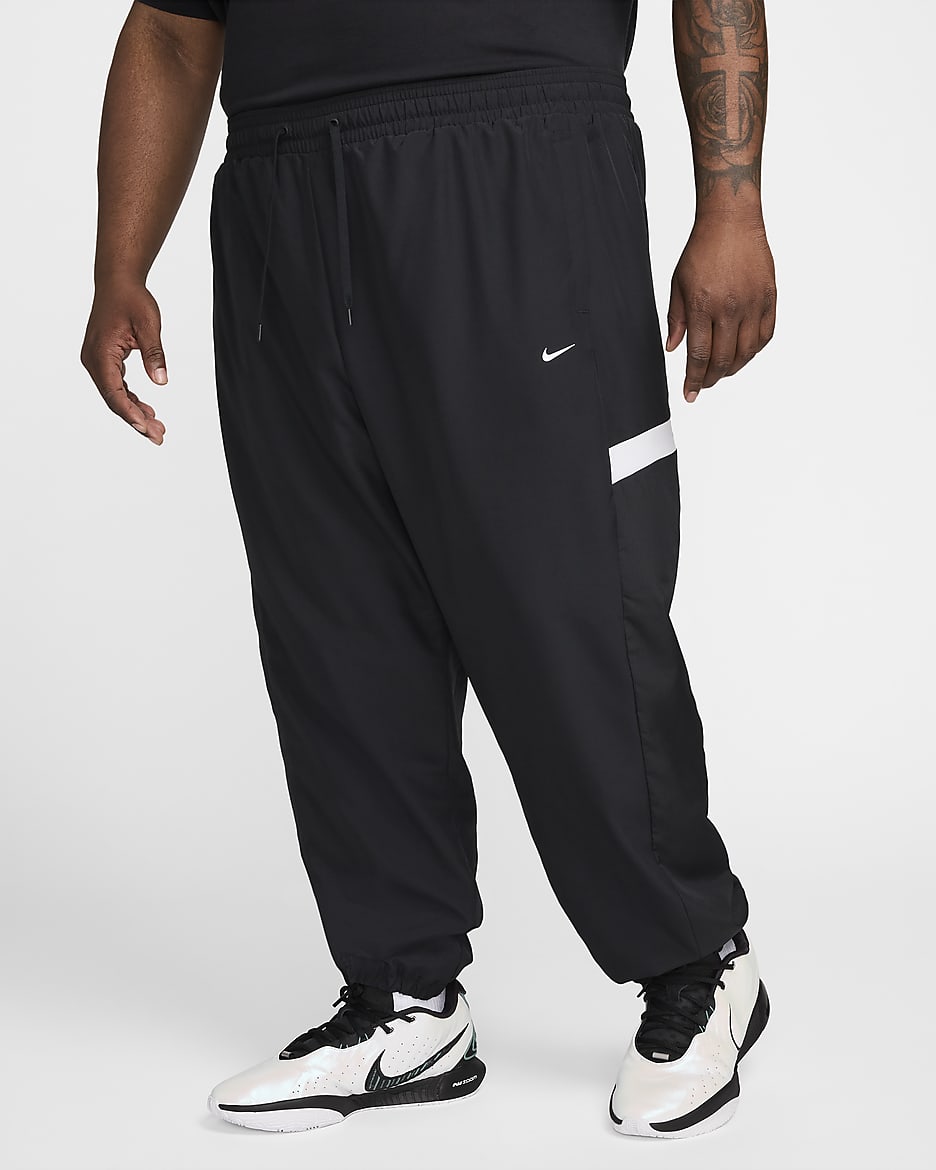 Nike Icon Men's Woven Basketball Pants - Black/Black/White/White