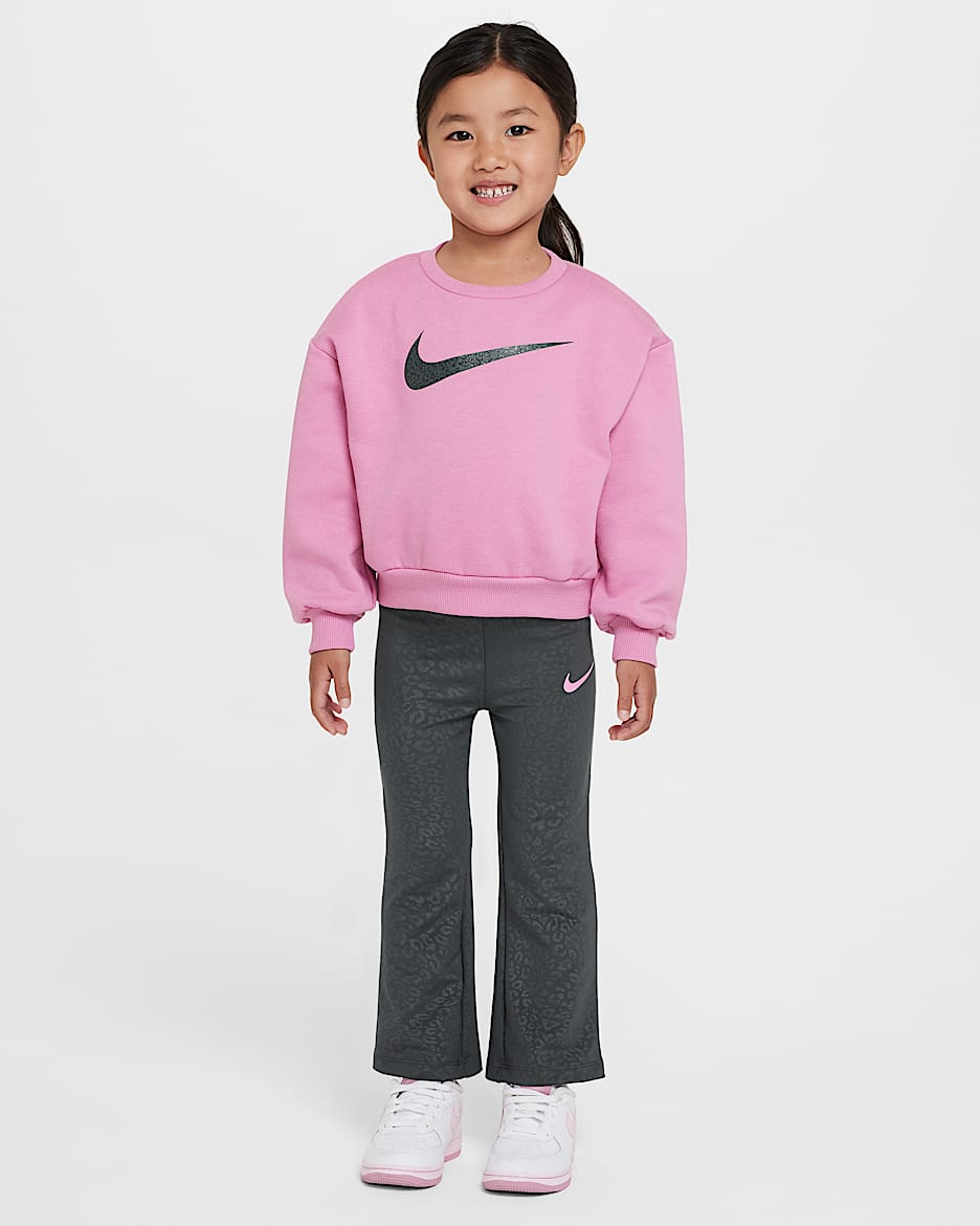 Conjunto de leggings de dos piezas infantil Nike Dri-FIT Swoosh Spirit - Verde vintage