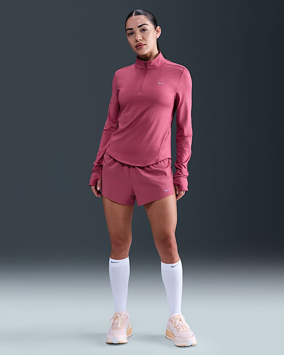 Nike Swift Women's Dri-FIT Mid-Rise 2.5" Brief-Lined Running Shorts - Sweet Beet