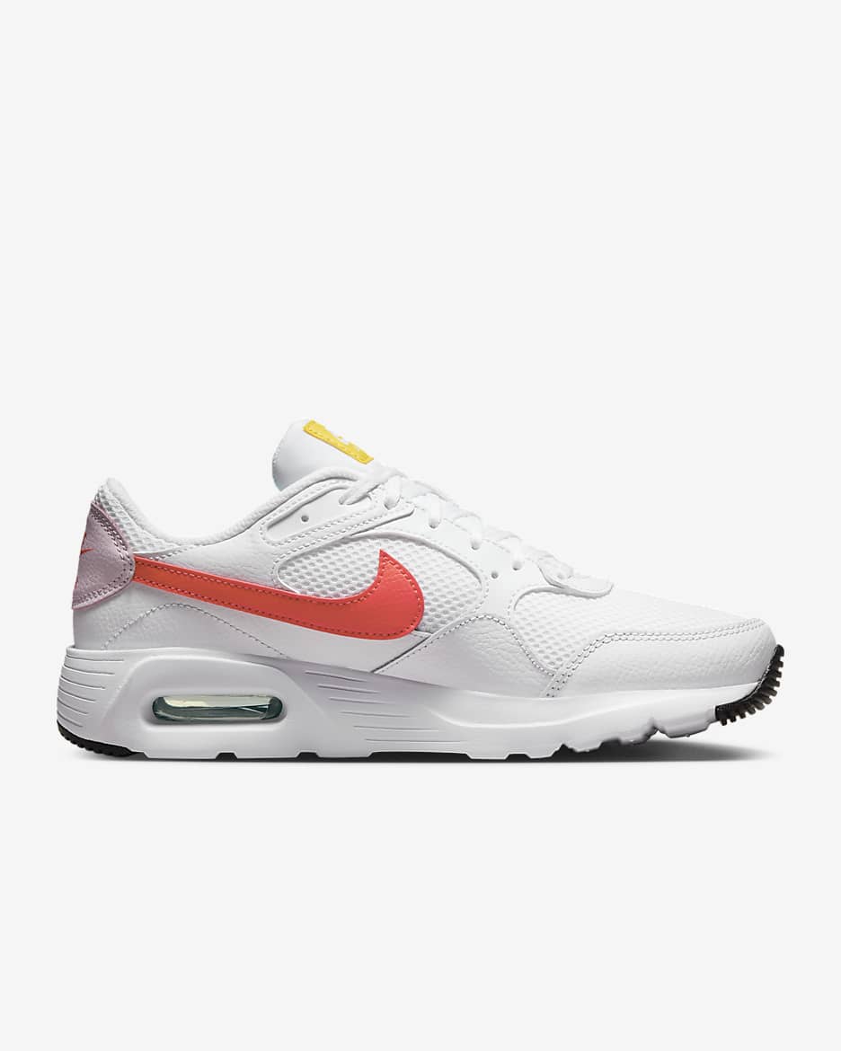 Nike Air Max SC Women's Shoes - White/Pink Foam/Light Laser Orange/Bright Crimson