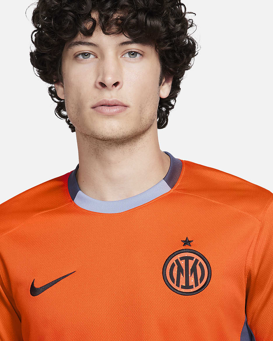 Inter Milan 2023/24 Stadium Third Men's Nike Dri-FIT Soccer Jersey - Safety Orange/Thunder Blue/Ashen Slate/Black