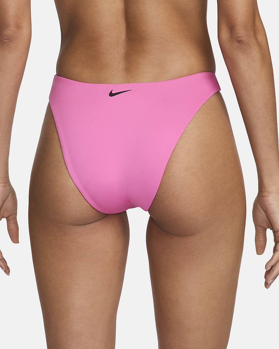 Parte inferior de traje de baño estilo Sling para mujer Nike Essential - Rosa alegre