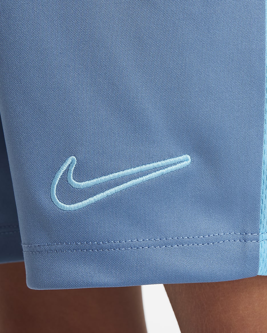 Shorts de fútbol para niños Nike Dri-FIT Academy23 - Tormenta del Egeo/Azul báltico/Azul báltico