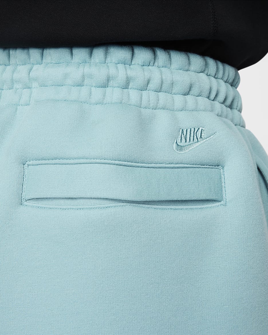 Nike Tech férfi polár rövidnadrág - Denim Turquoise/Denim Turquoise