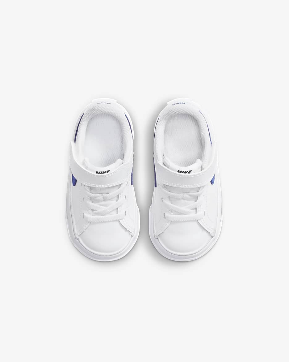 NikeCourt Legacy Baby/Toddler Shoes - White/Black/Game Royal