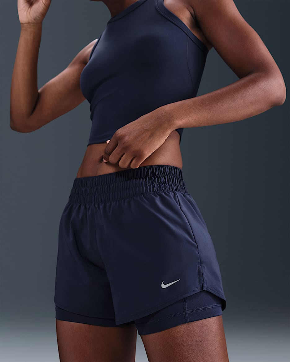 Nike One Women's Dri-FIT Mid-Rise 8cm (approx.) 2-in-1 Shorts