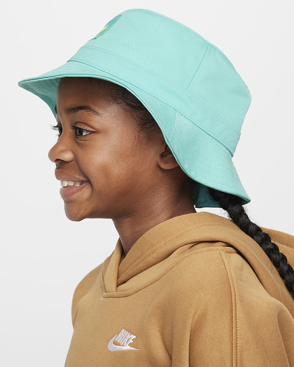 Nike Apex Kids' Futura Bucket Hat - Green Frost/Volt