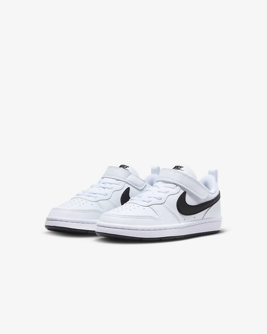 Nike Court Borough Low Recraft Younger Kids' Shoes - White/Black