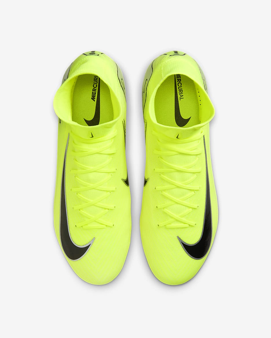 Nike Mercurial Superfly 10 Pro FG High-Top Football Boot - Volt/Black