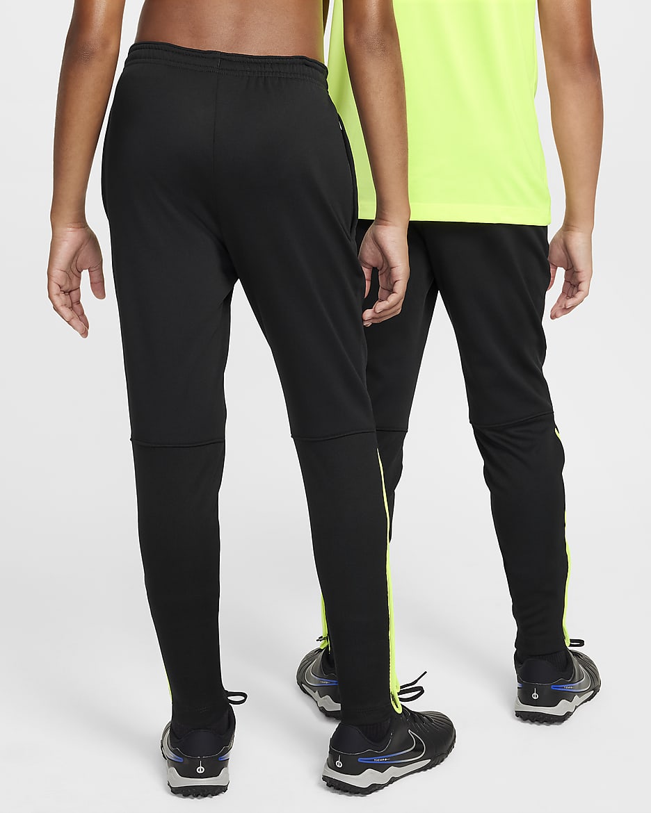 Pantalon de foot Nike Therma-FIT Academy pour ado - Noir/Volt