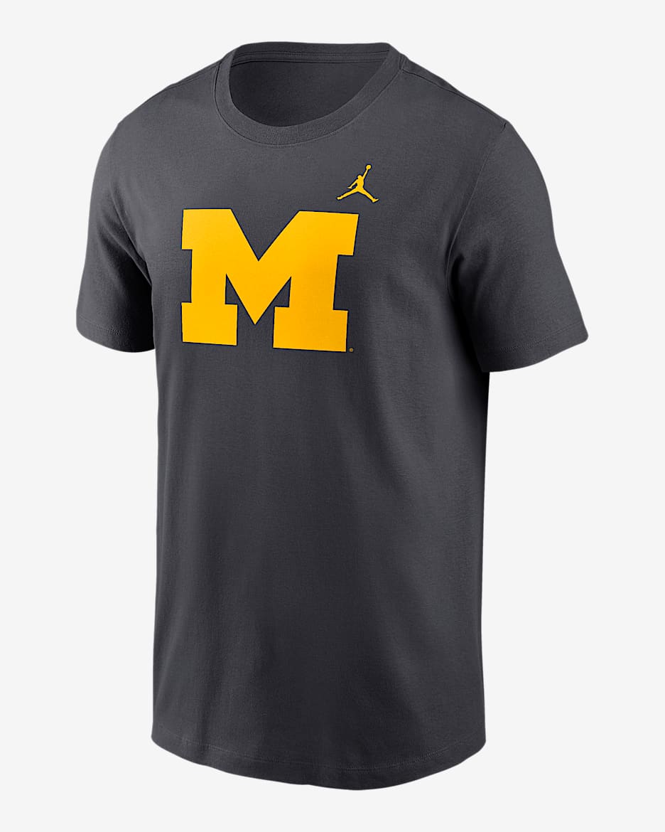 Michigan Wolverines Primetime Logo Men's Nike College T-Shirt - Anthracite