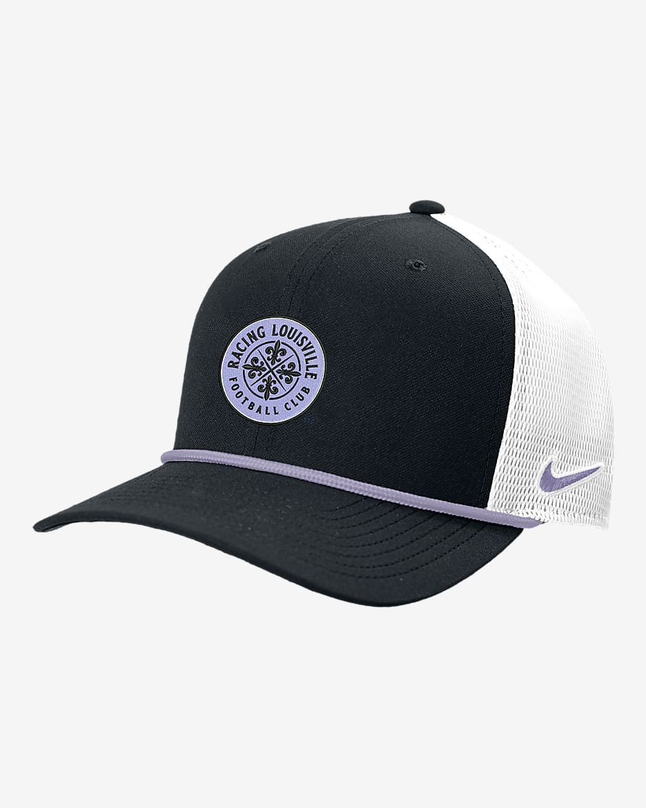Gorra de rejilla Nike NWSL Racing Louisville FC - Negro