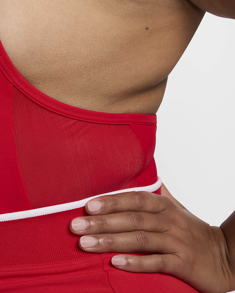 Nike x Jacquemus Bañador de una pieza con cuello alto - Mujer - University Red/Plata