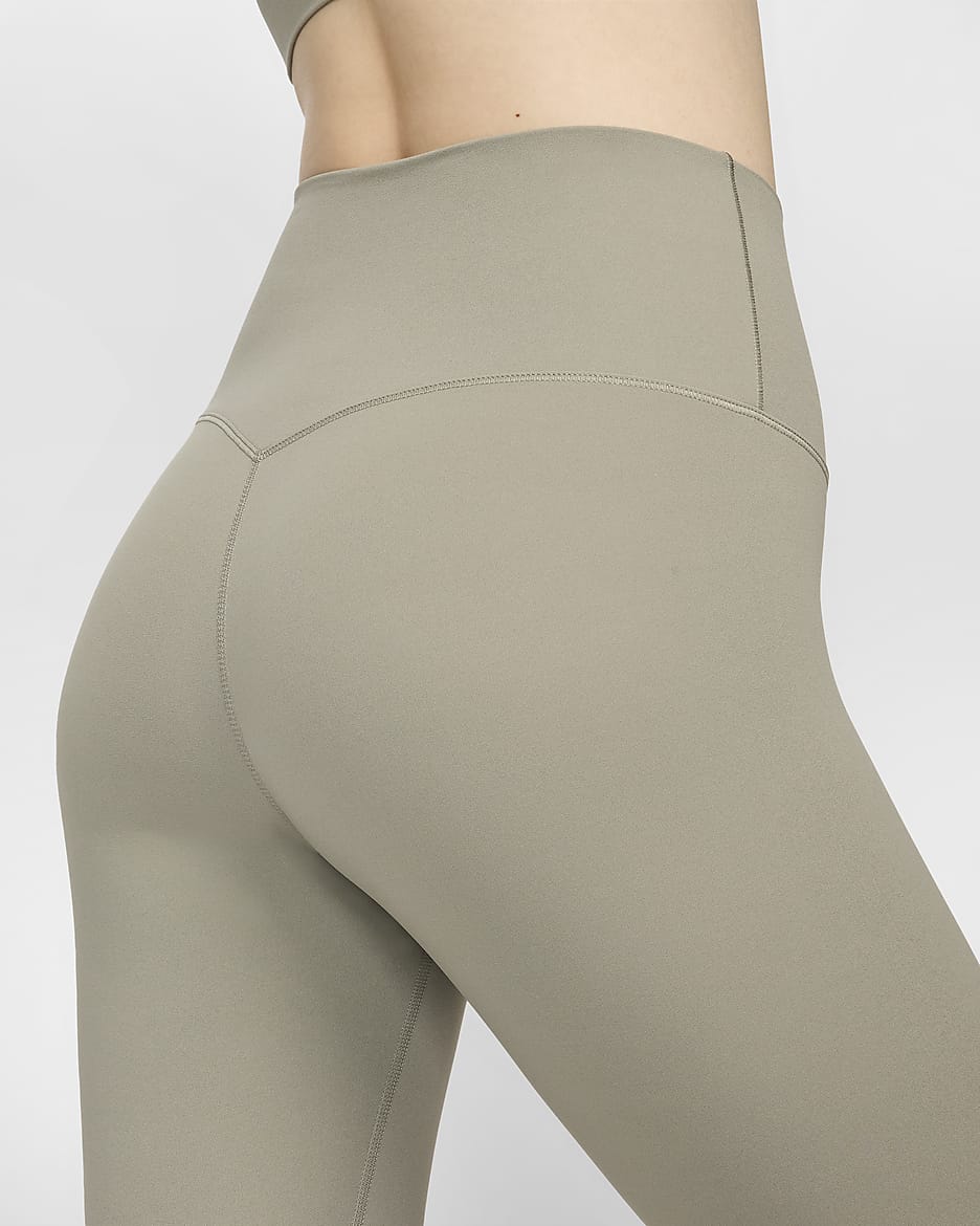 Nike Zenvy Women's Gentle-Support High-Waisted 7/8 Leggings - Light Army/Black