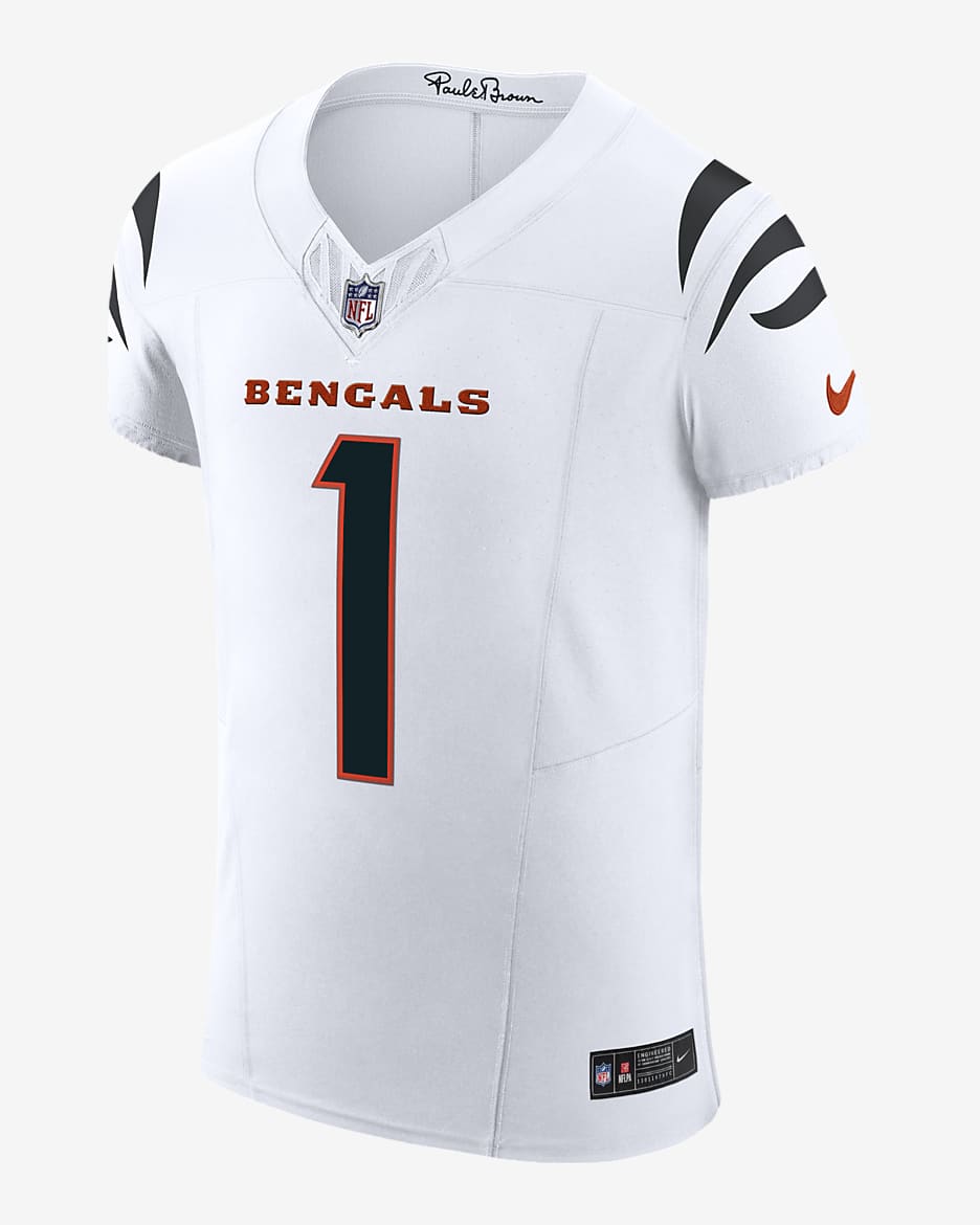 Ja'Marr Chase Cincinnati Bengals Men's Nike Dri-FIT NFL Elite Football Jersey - White