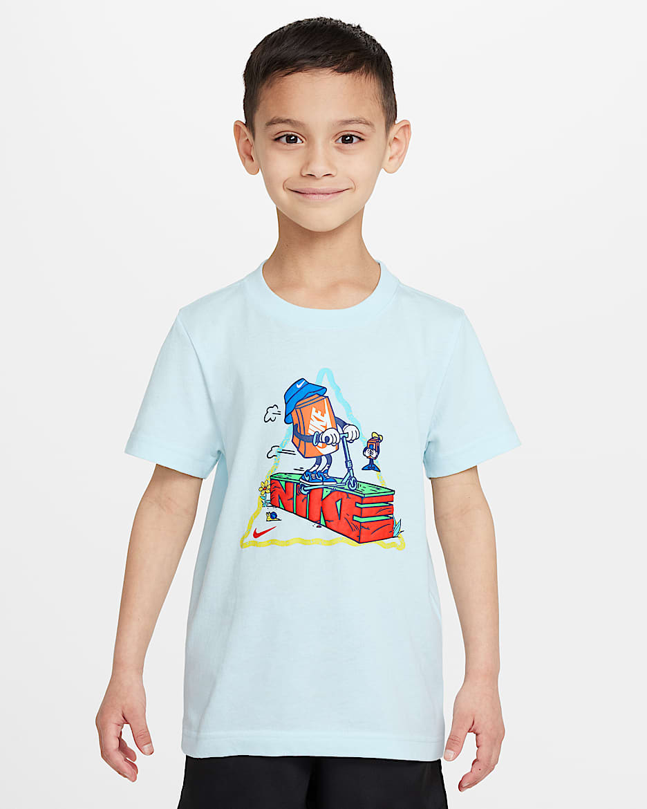 Nike Boxy Scooter T-Shirt (jüngere Kinder) - Glacier Blue