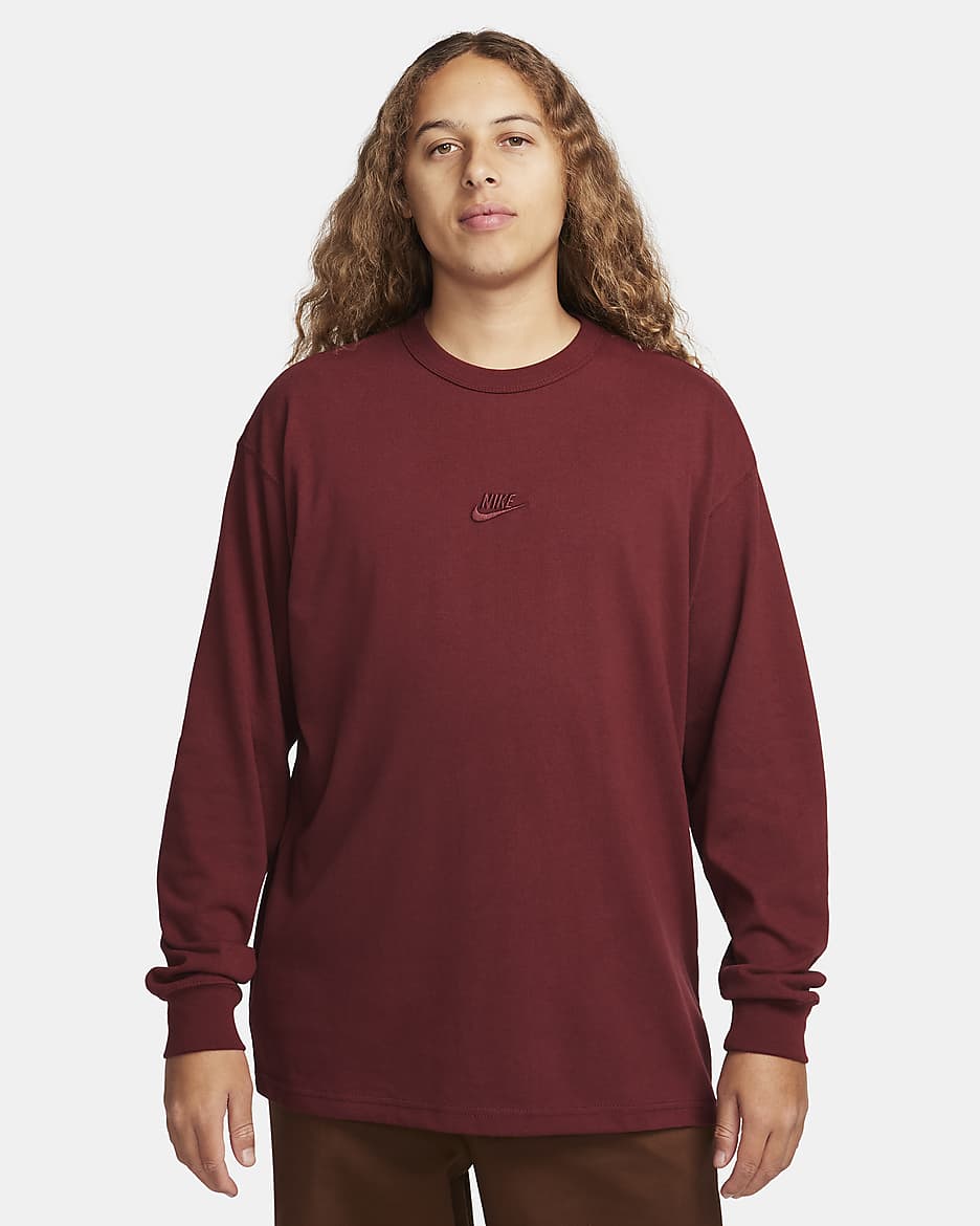 Nike Sportswear Premium Essentials Camiseta de manga larga - Hombre - Dark Team Red