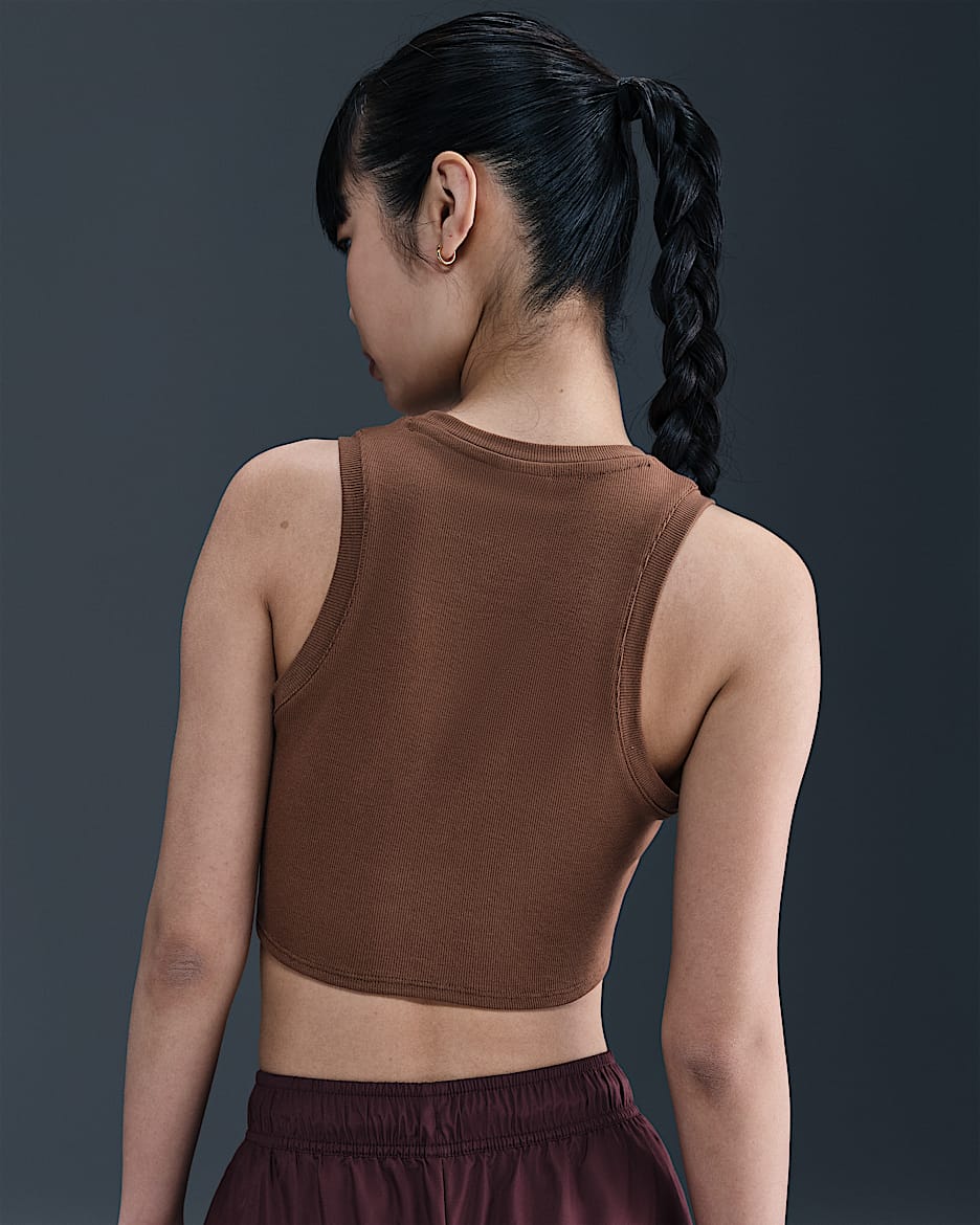 Nike Sportswear Chill Knit Women's Tight Cropped Mini-Rib Tank Top