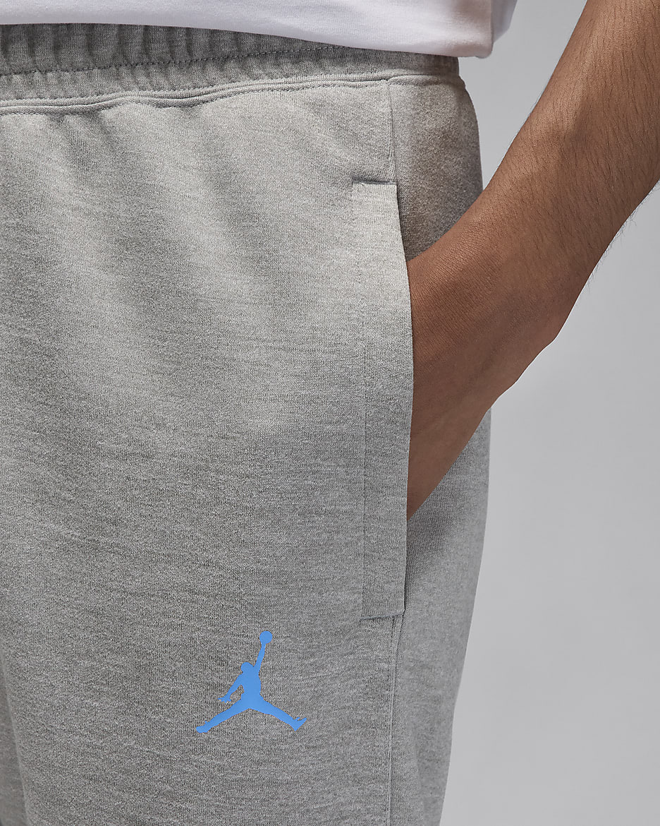 Frankreich Practice Jordan Basketball-Fleecehose (Herren) - Dark Grey Heather/Celestine Blue/University Blue