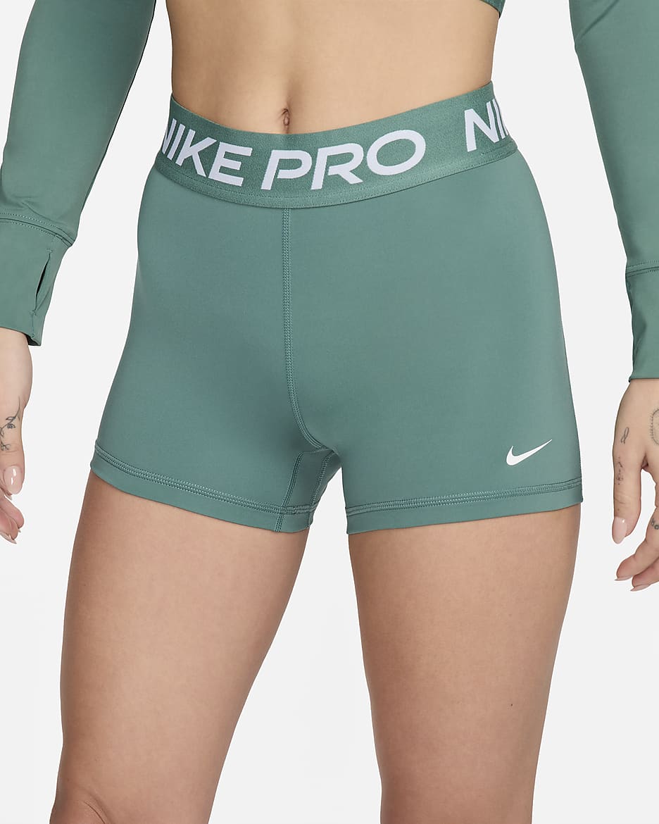 Nike Pro Women's 8cm (approx.) Shorts - Bicoastal/White