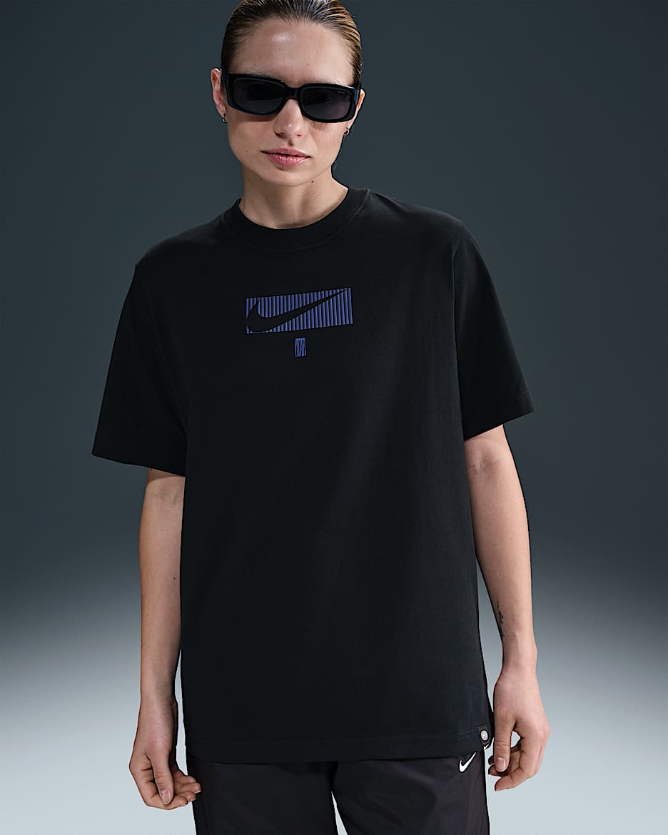Inter Milan Supporter Women's Nike Football T-Shirt - Black
