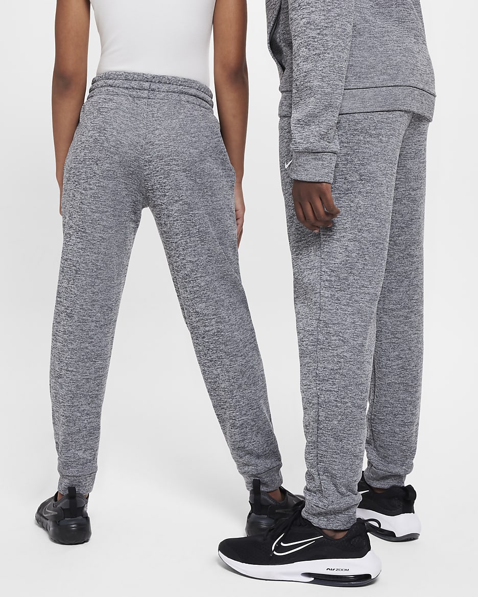 Nike Multi Stain Repel Big Kids' Therma-FIT Joggers - Dark Grey/Photon Dust/Heather/White