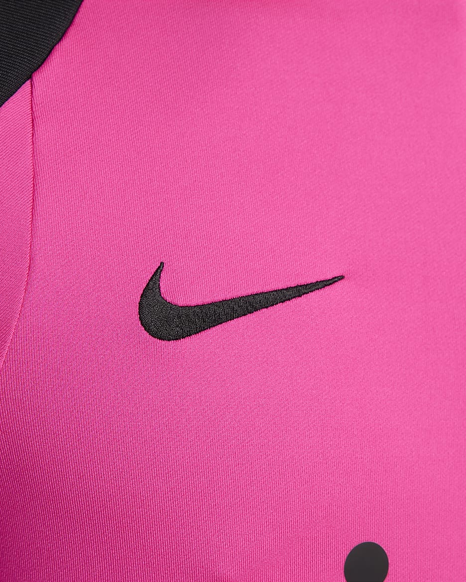 Camisola de treino de futebol Nike Dri-FIT do terceiro equipamento Strike Chelsea FC para homem - Rosa Prime/Preto