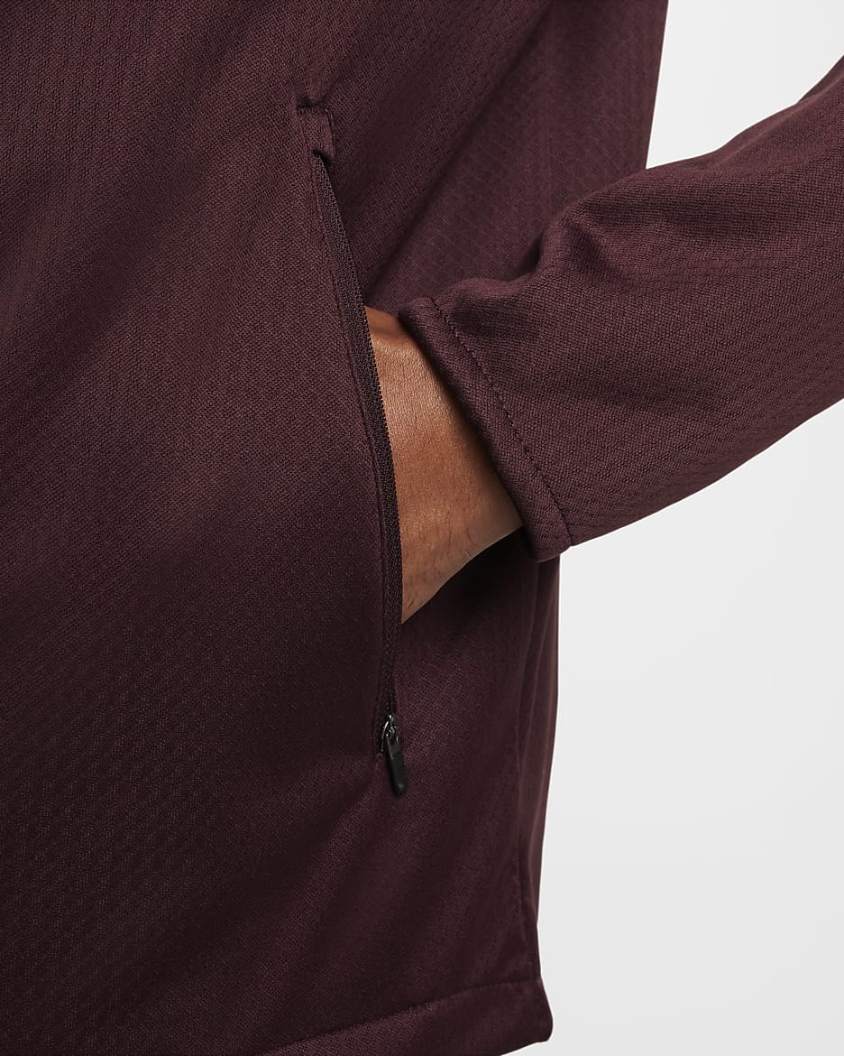 Nike Sphere Miler Men's Therma-FIT Water-Repellent Running Jacket - Burgundy Crush/Burgundy Crush