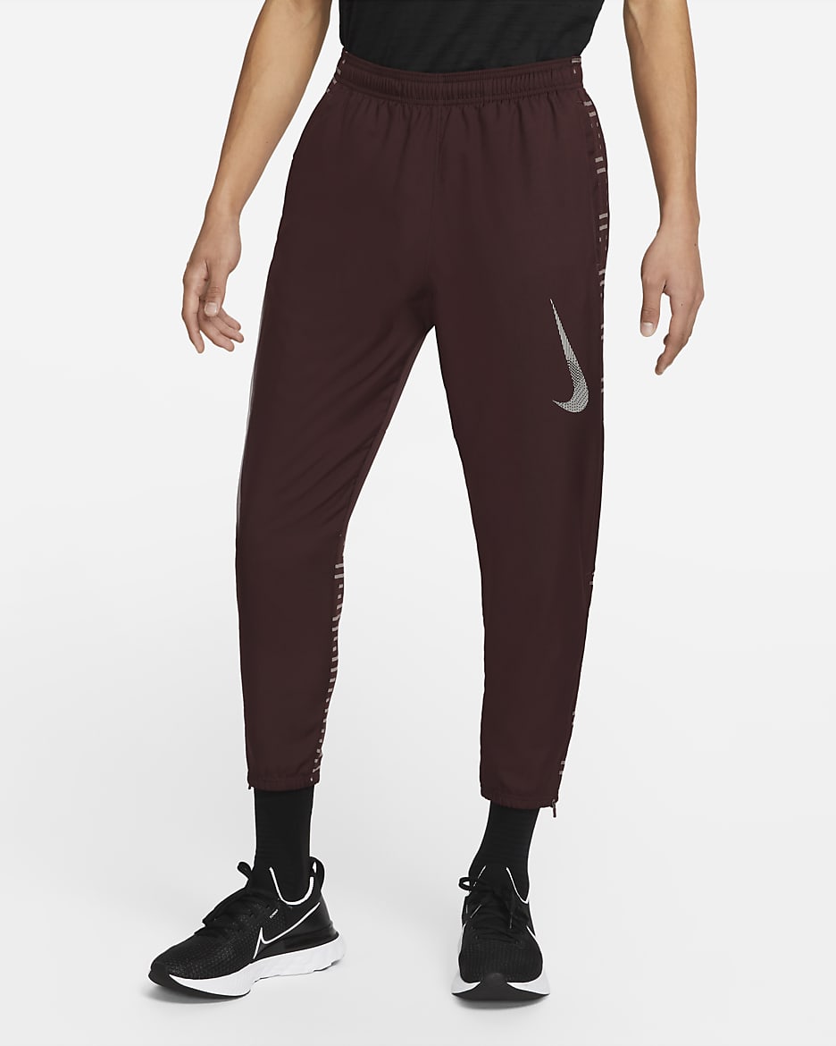 Nike Dri-FIT Run Division Challenger Men's Woven Running Trousers - Burgundy Crush