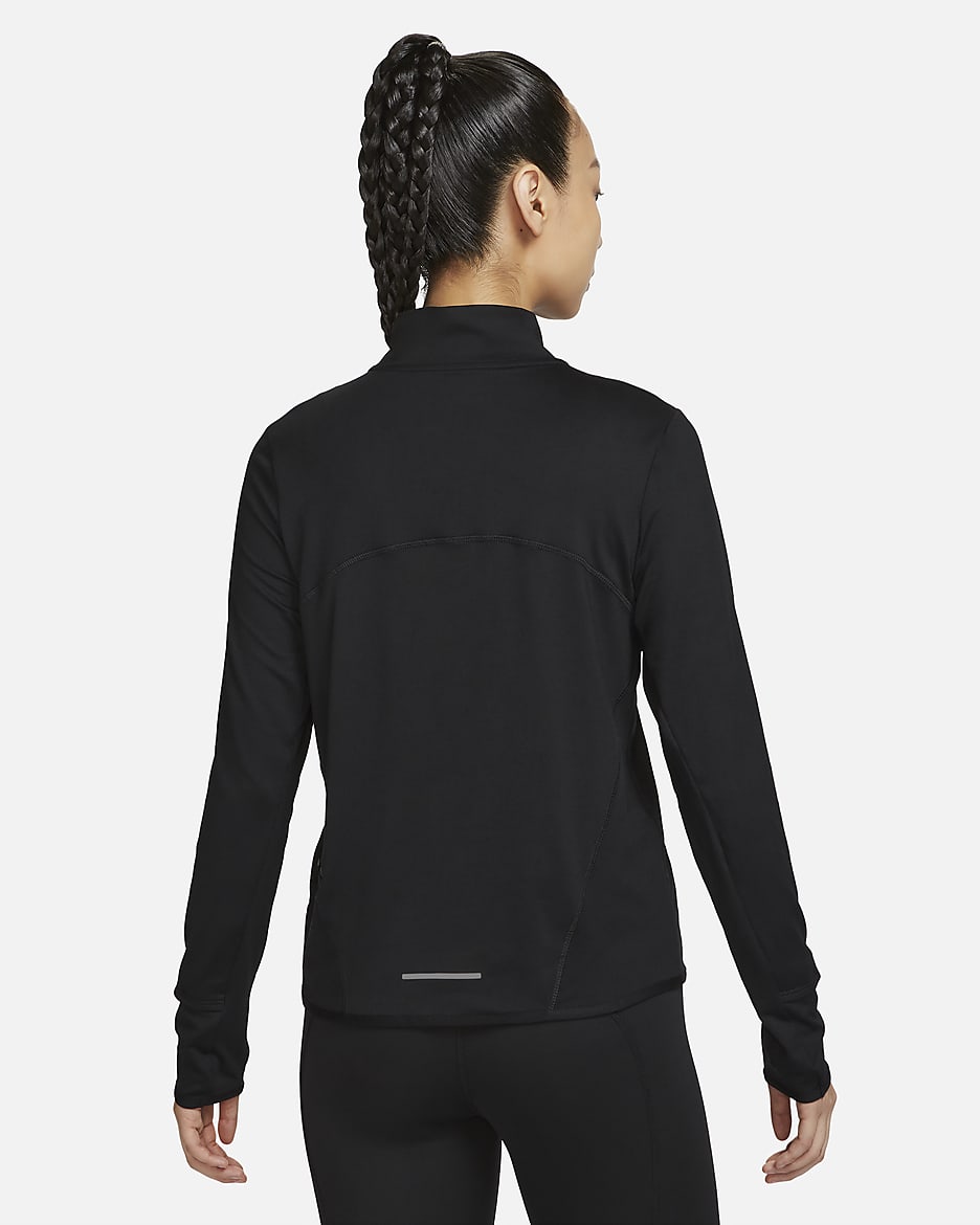 Nike Dri-FIT Swift UV Women's 1/4-Zip Running Top - Black