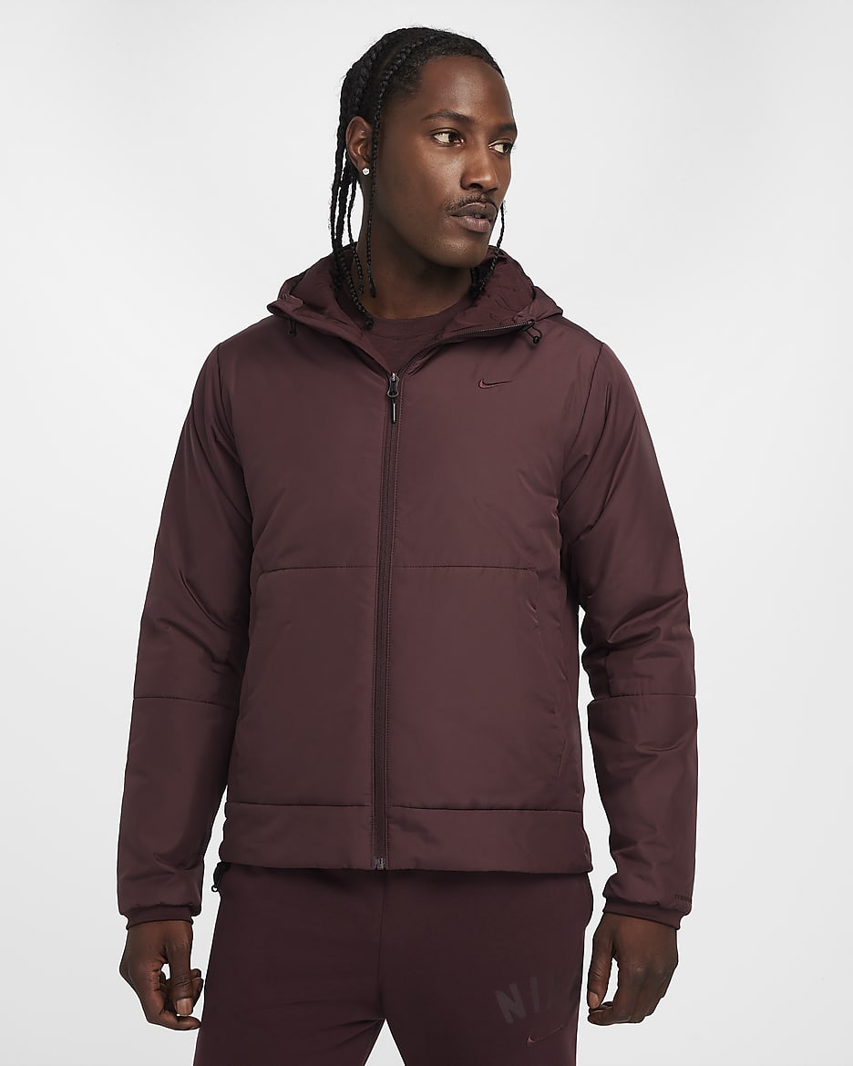 Nike Unlimited Men's Therma-FIT Versatile Jacket - Burgundy Crush/Burgundy Crush