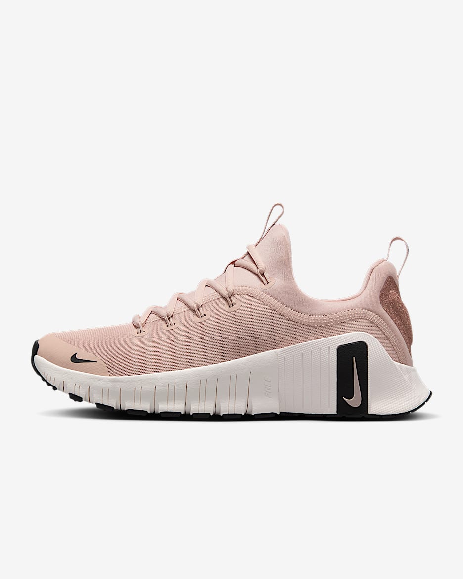 Nike Free Metcon 6 Premium Women's Workout Shoes - Pink Oxford/Light Soft Pink/Black
