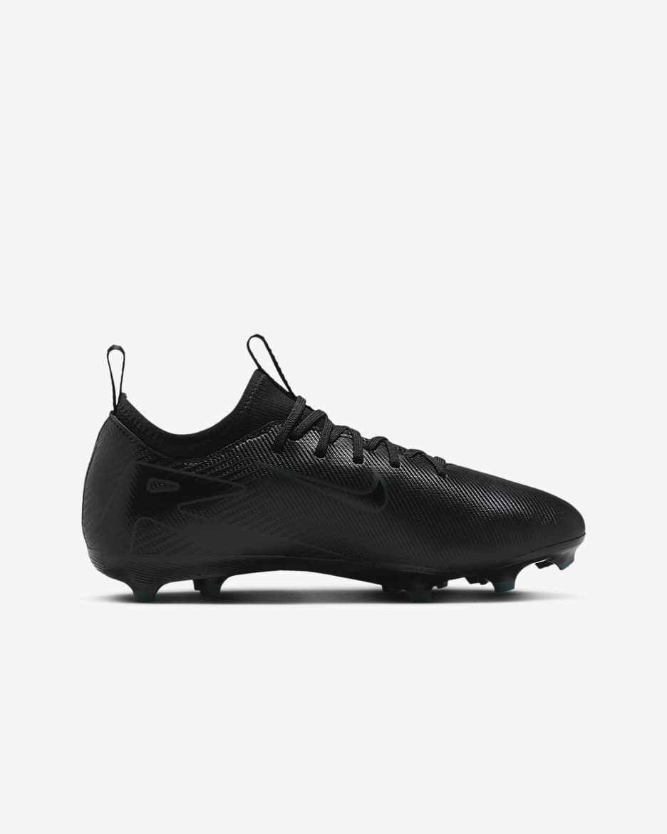 Nike Jr. Mercurial Vapor 16 Club MG Low-Top-fodboldstøvler til små/større børn - sort/Deep Jungle/sort