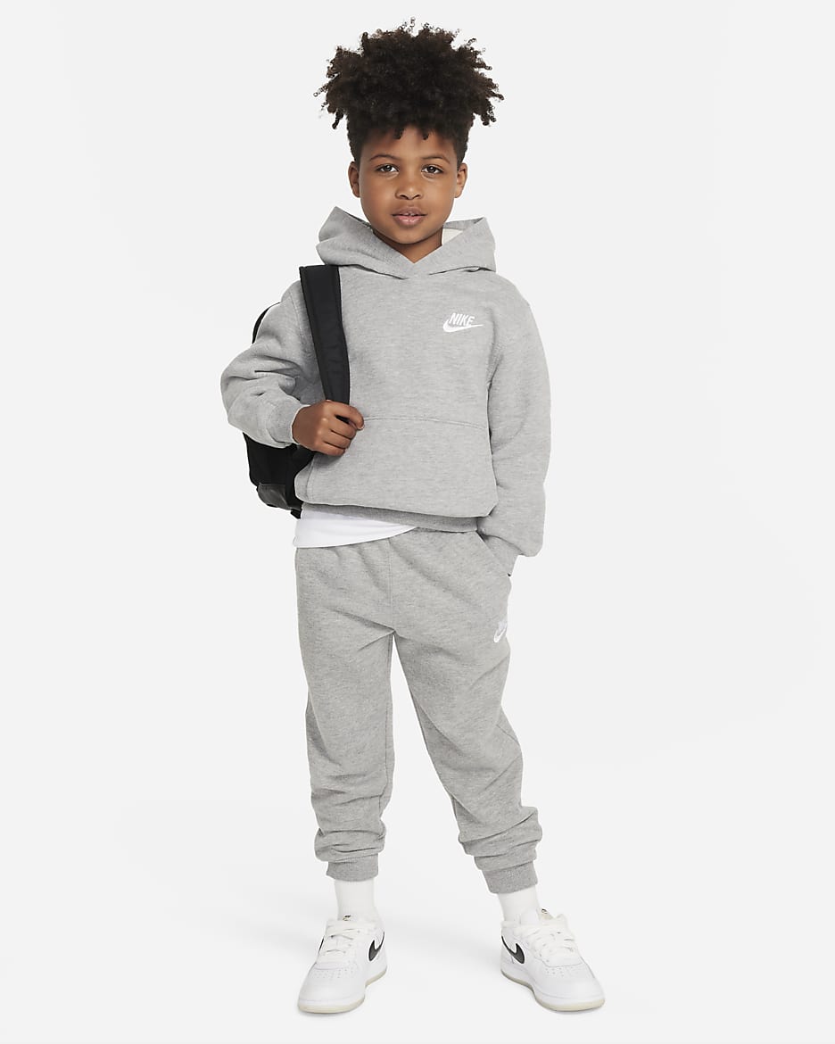 Nike Sportswear Club Fleece Little Kids' Joggers - Dark Grey Heather