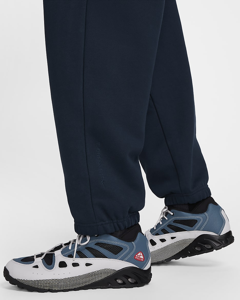 Nike ACG Lungs Therma-FIT Repel 'Tuff Fleece' Trousers - Armoury Navy/Black/Summit White/Black